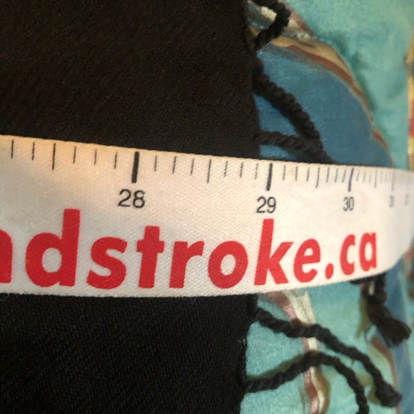 Lovely Little Black Fringed Scarf/Wrap to go under your jacket or with your LBD - Picture 6 of 7